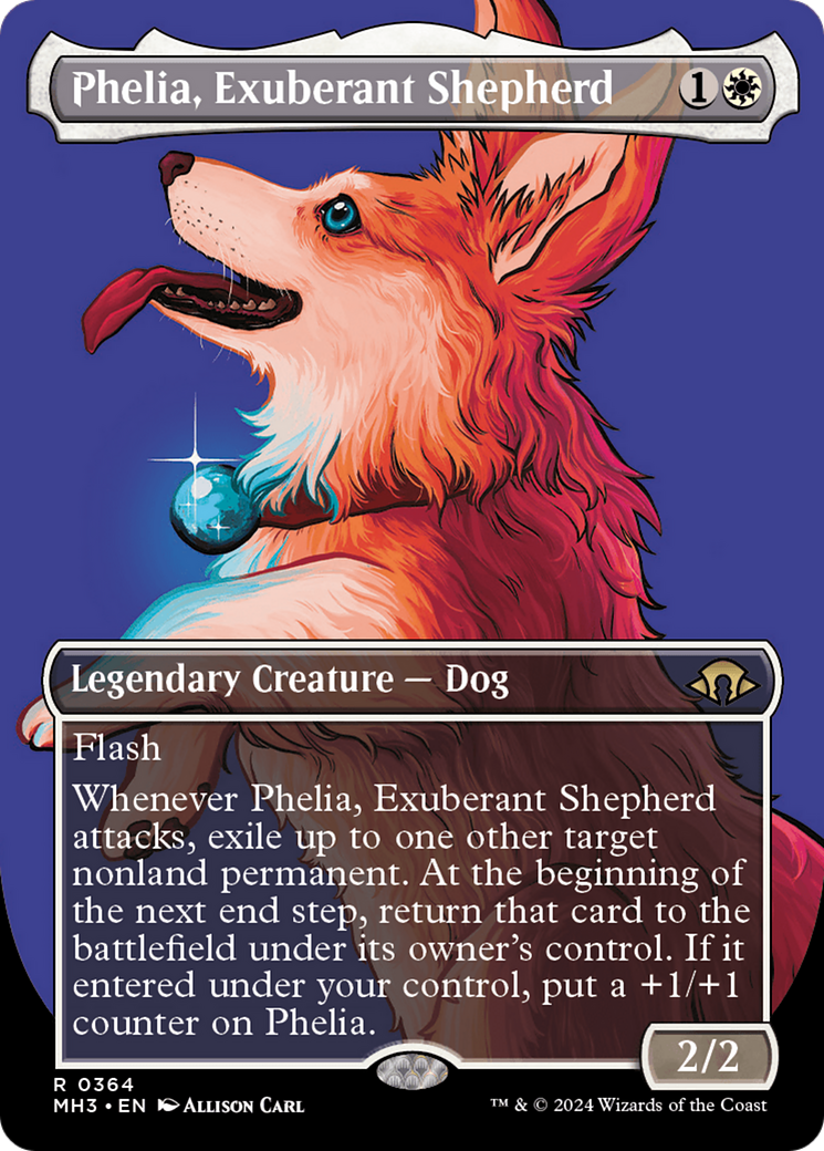 Phelia, Exuberant Shepherd (Borderless) [Modern Horizons 3] | Tables and Towers