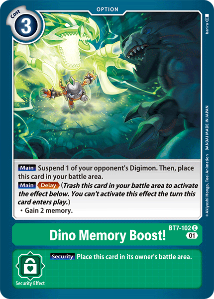 Dino Memory Boost! [BT7-102] [Next Adventure] | Tables and Towers