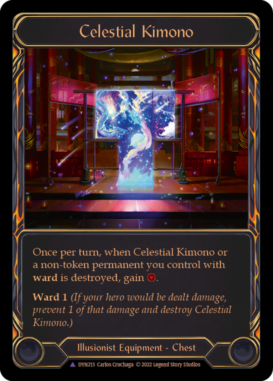 Celestial Kimono (Marvel) [DYN213] (Dynasty)  Cold Foil | Tables and Towers