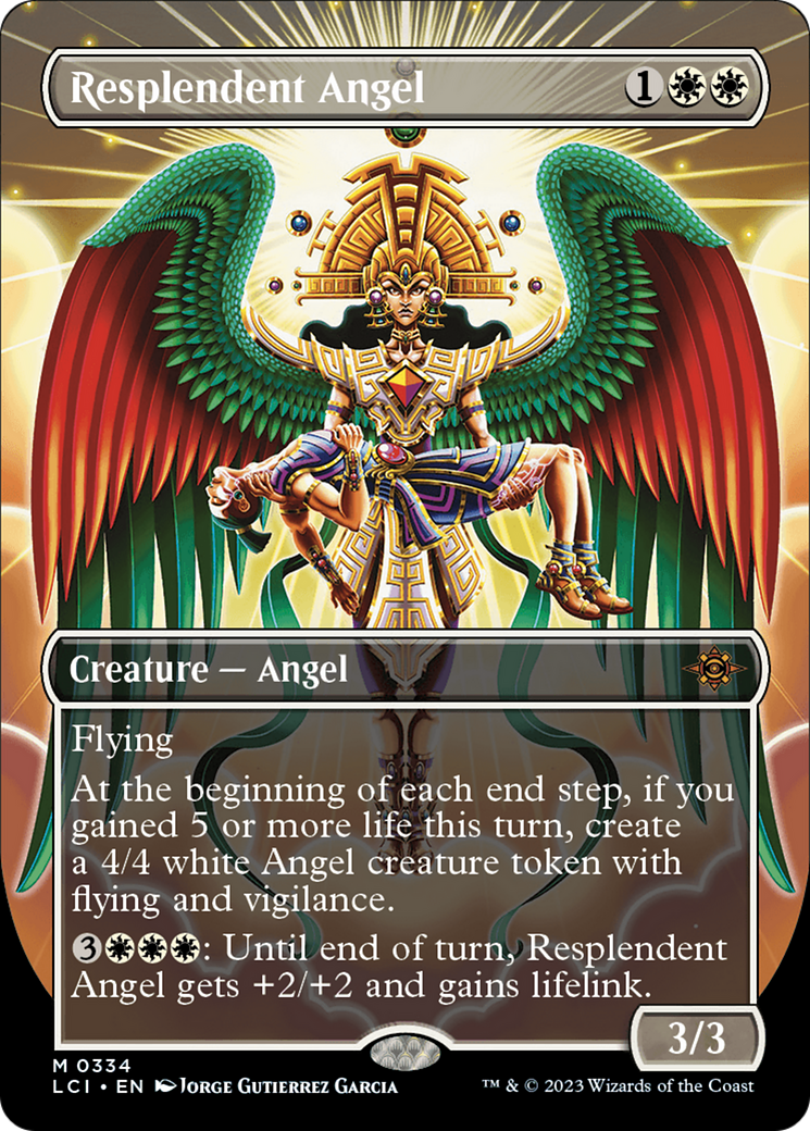 Resplendent Angel (Borderless) [The Lost Caverns of Ixalan] | Tables and Towers