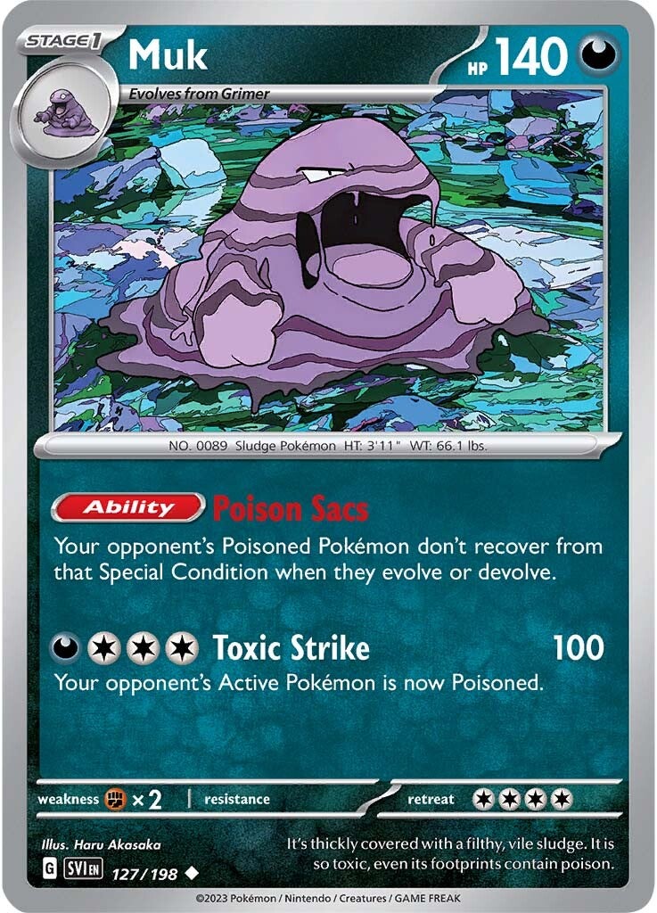 Muk (127/198) [Scarlet & Violet: Base Set] | Tables and Towers