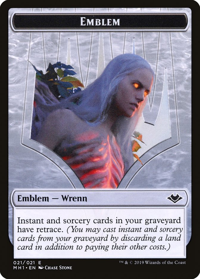 Elemental (008) // Wrenn and Six Emblem (021) Double-Sided Token [Modern Horizons Tokens] | Tables and Towers