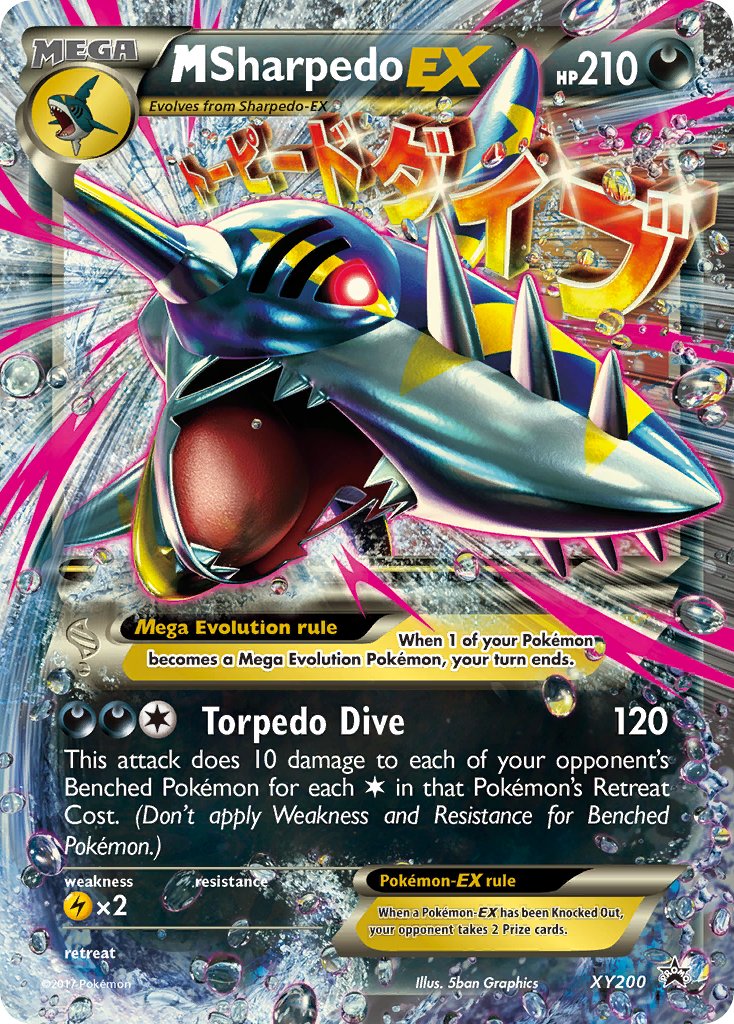 M Sharpedo EX (XY200) [XY: Black Star Promos] | Tables and Towers