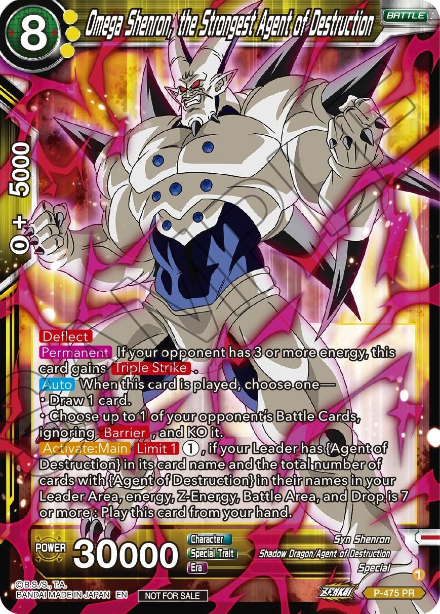 Omega Shenron, the Strongest Agent of Destruction (Z03 Dash Pack) (P-475) [Promotion Cards] | Tables and Towers