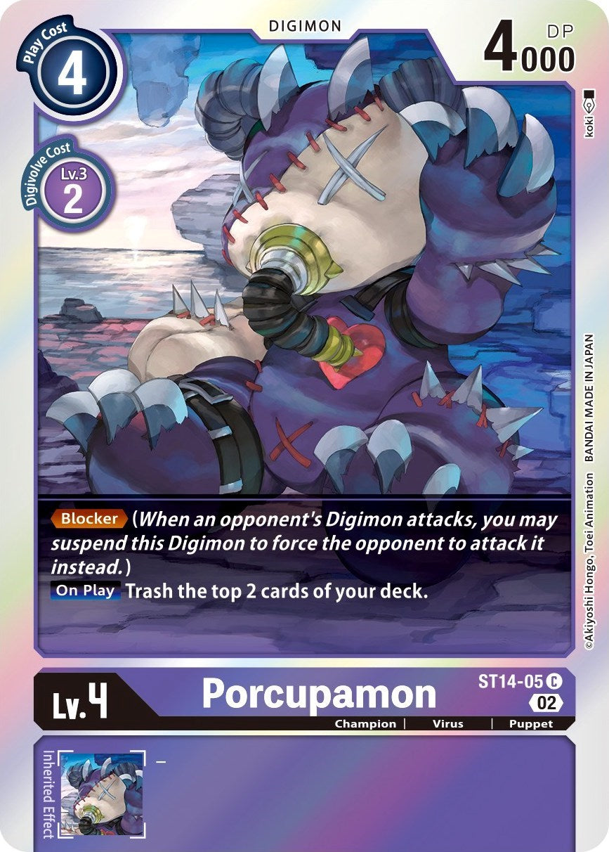 Porcupamon [ST14-05] [Starter Deck: Beelzemon Advanced Deck Set] | Tables and Towers