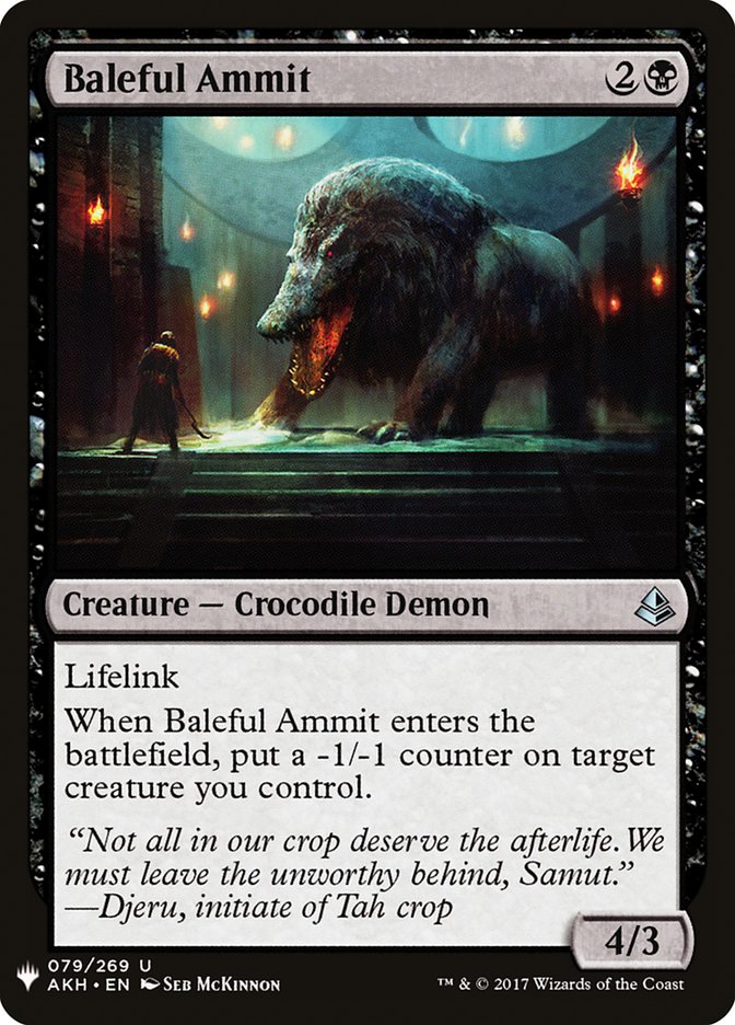 Baleful Ammit [Mystery Booster] | Tables and Towers