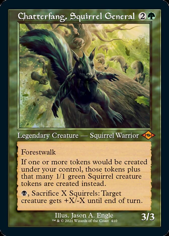 Chatterfang, Squirrel General (Retro Foil Etched) [Modern Horizons 2] | Tables and Towers