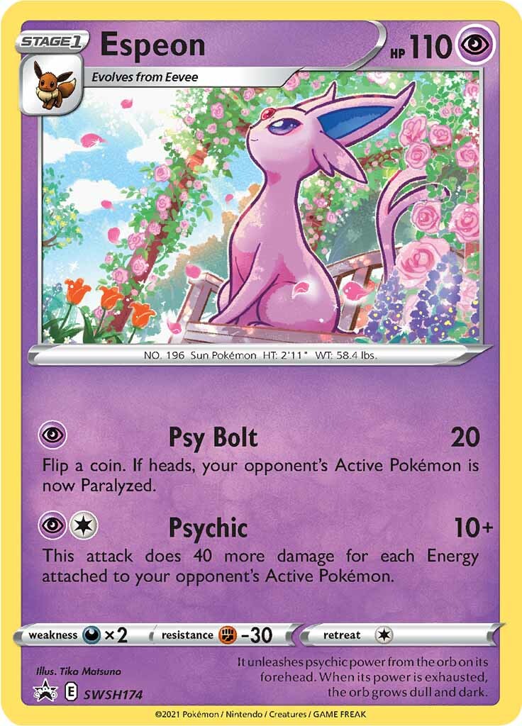 Espeon (SWSH174) [Sword & Shield: Black Star Promos] | Tables and Towers