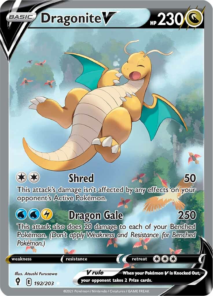 Dragonite V (192/203) [Sword & Shield: Evolving Skies] | Tables and Towers