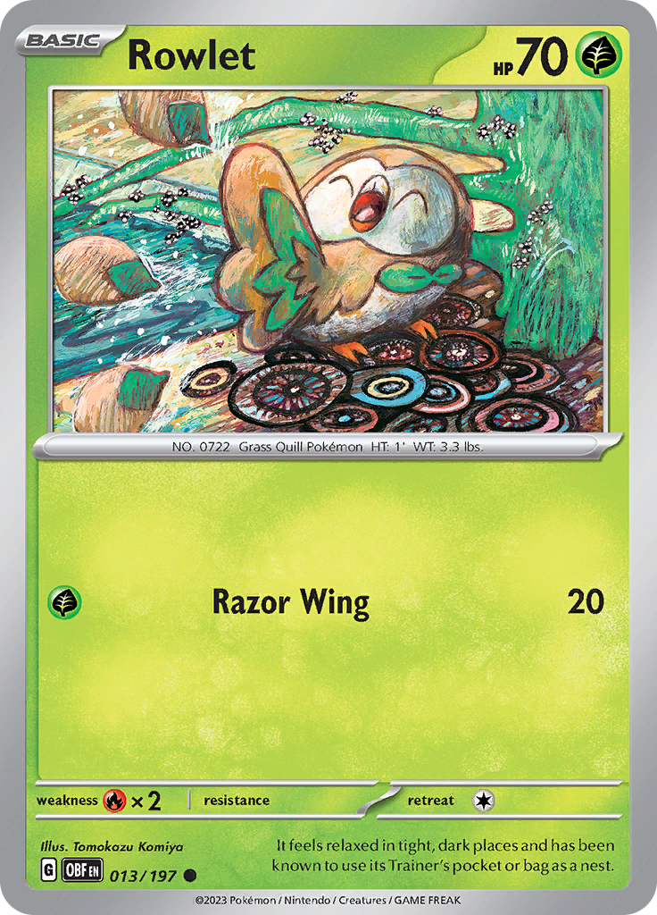 Rowlet (013/197) [Scarlet & Violet: Obsidian Flames] | Tables and Towers