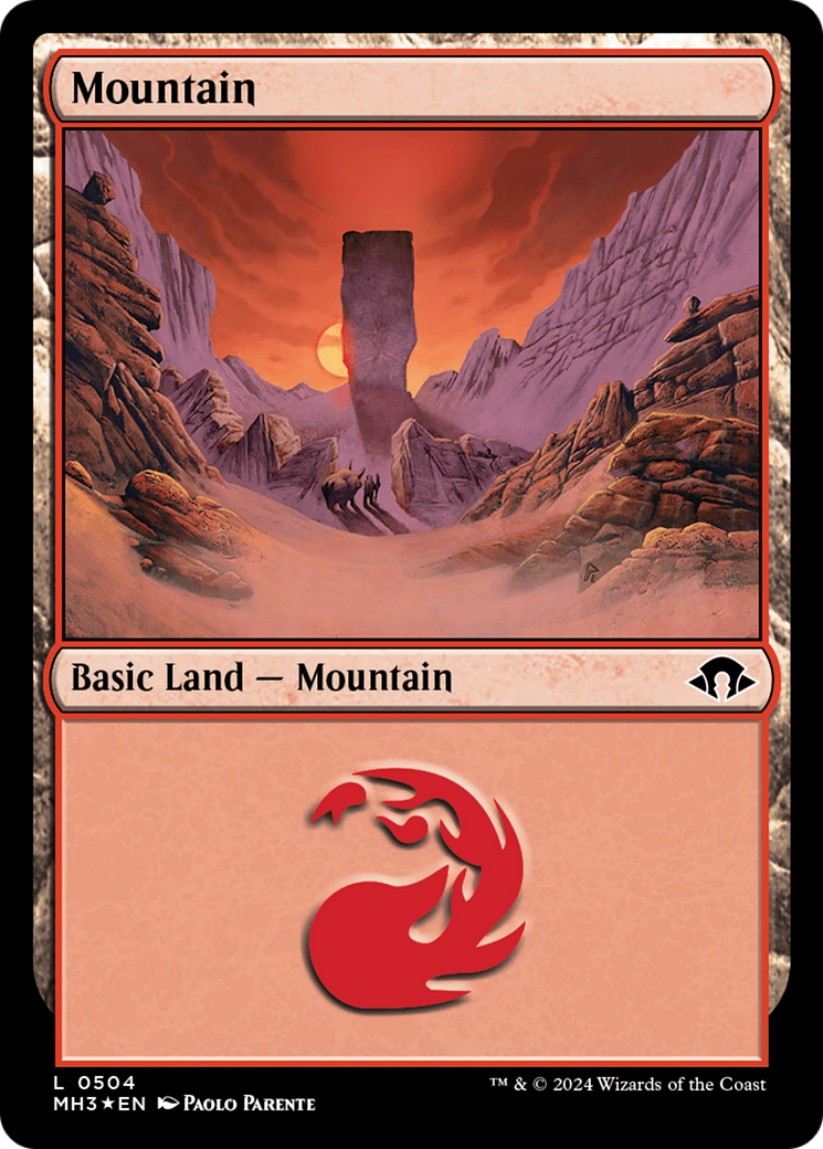 Mountain (0504) (Ripple Foil) [Modern Horizons 3] | Tables and Towers