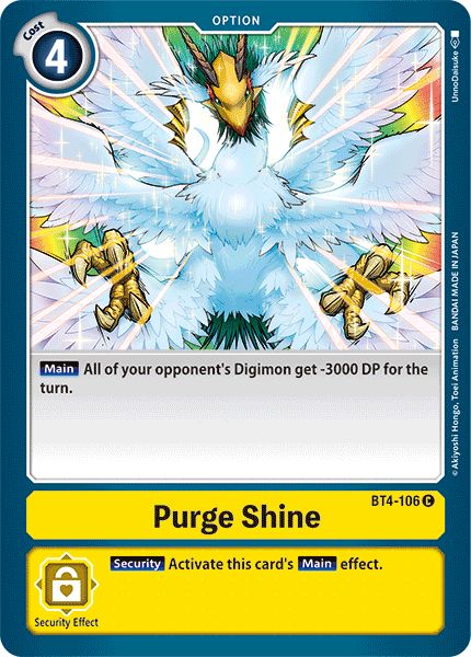 Purge Shine [BT4-106] [Great Legend] | Tables and Towers