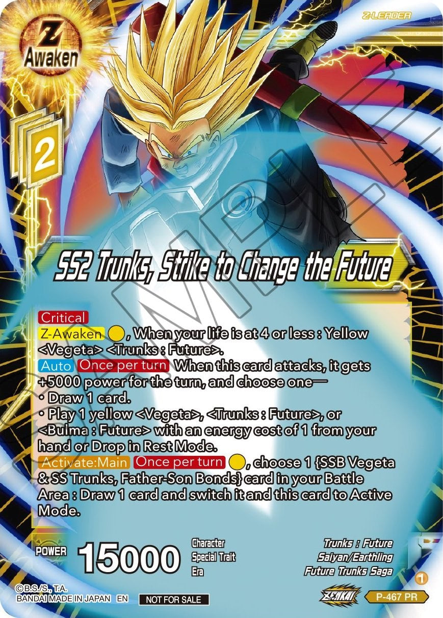 SS2 Trunks, Strike to Change the Future (Z03 Dash Pack) (P-467) [Promotion Cards] | Tables and Towers