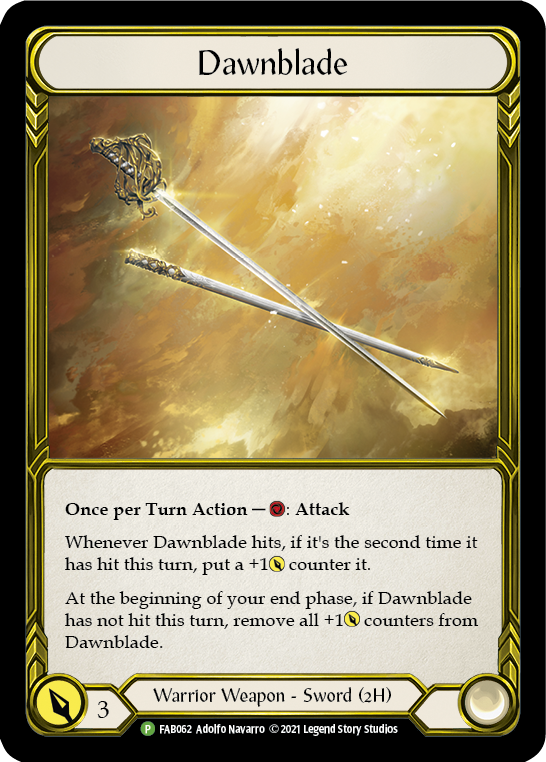 Dawnblade (Golden) [FAB062] (Promo)  Cold Foil | Tables and Towers