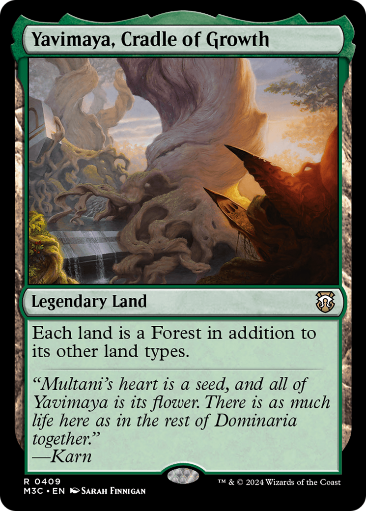 Yavimaya, Cradle of Growth (Ripple Foil) [Modern Horizons 3 Commander] | Tables and Towers