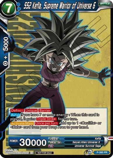 SS2 Kefla, Supreme Warrior of Universe 6 (P-395) [Promotion Cards] | Tables and Towers