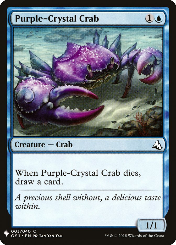 Purple-Crystal Crab [Mystery Booster] | Tables and Towers