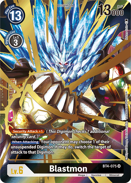 Blastmon [BT4-075] (Alternate Art) [Great Legend] | Tables and Towers