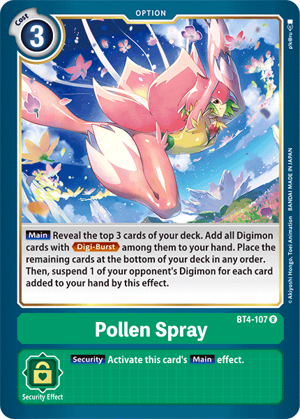 Pollen Spray [BT4-107] [Great Legend] | Tables and Towers