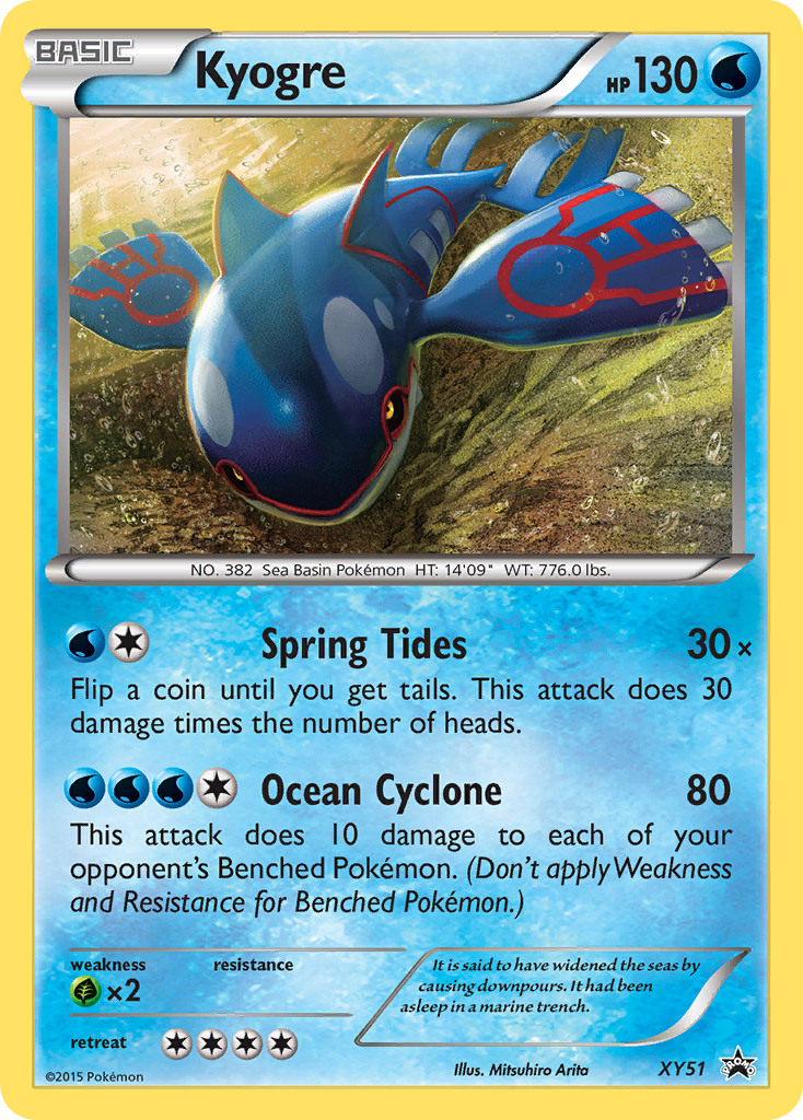 Kyogre (XY51) [XY: Black Star Promos] | Tables and Towers