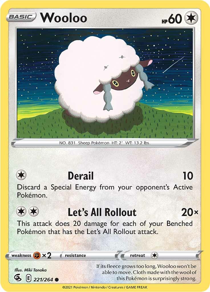 Wooloo (221/264) [Sword & Shield: Fusion Strike] | Tables and Towers