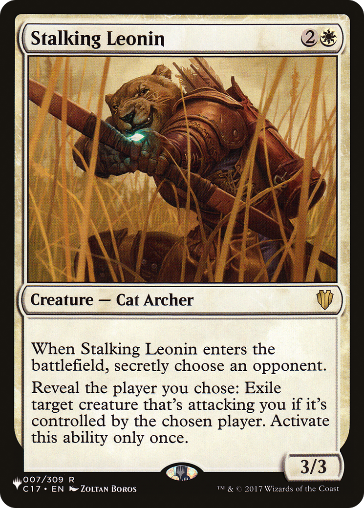 Stalking Leonin [The List] | Tables and Towers