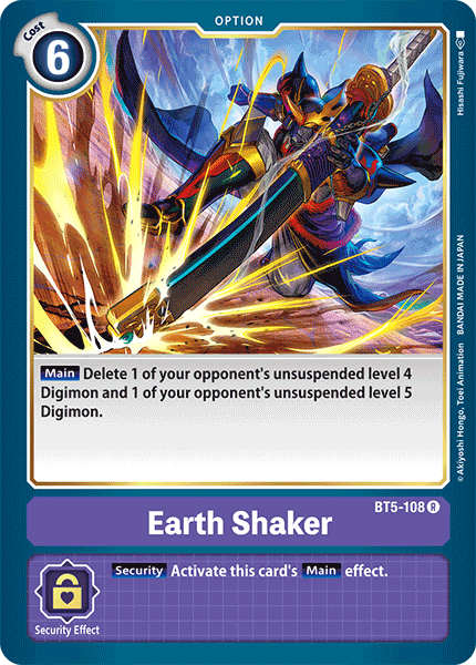 Earth Shaker [BT5-108] [Battle of Omni] | Tables and Towers