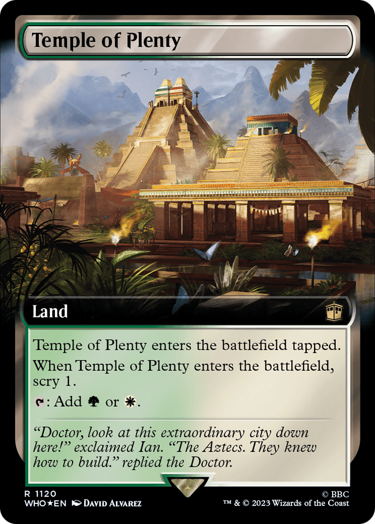 Temple of Plenty (Extended Art) (Surge Foil) [Doctor Who] | Tables and Towers