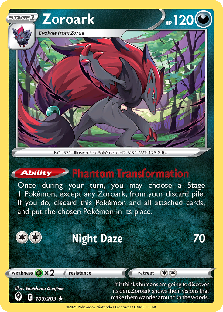 Zoroark (103/203) (Theme Deck Exclusive) [Sword & Shield: Evolving Skies] | Tables and Towers