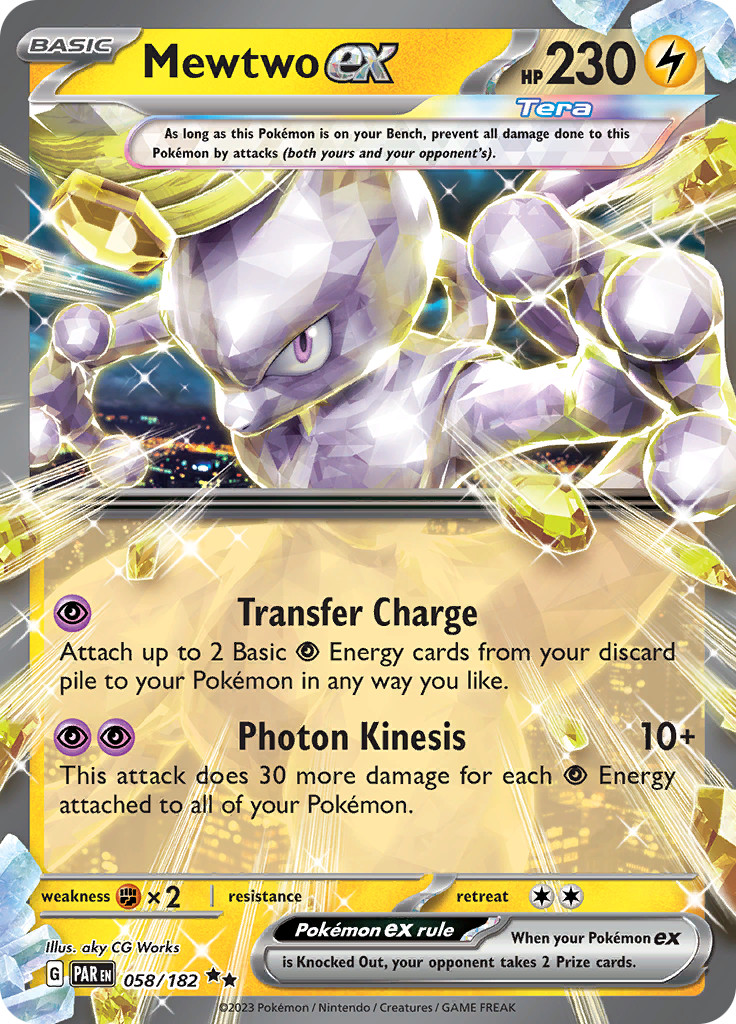 Mewtwo ex (058/182) [Scarlet & Violet: Paradox Rift] | Tables and Towers