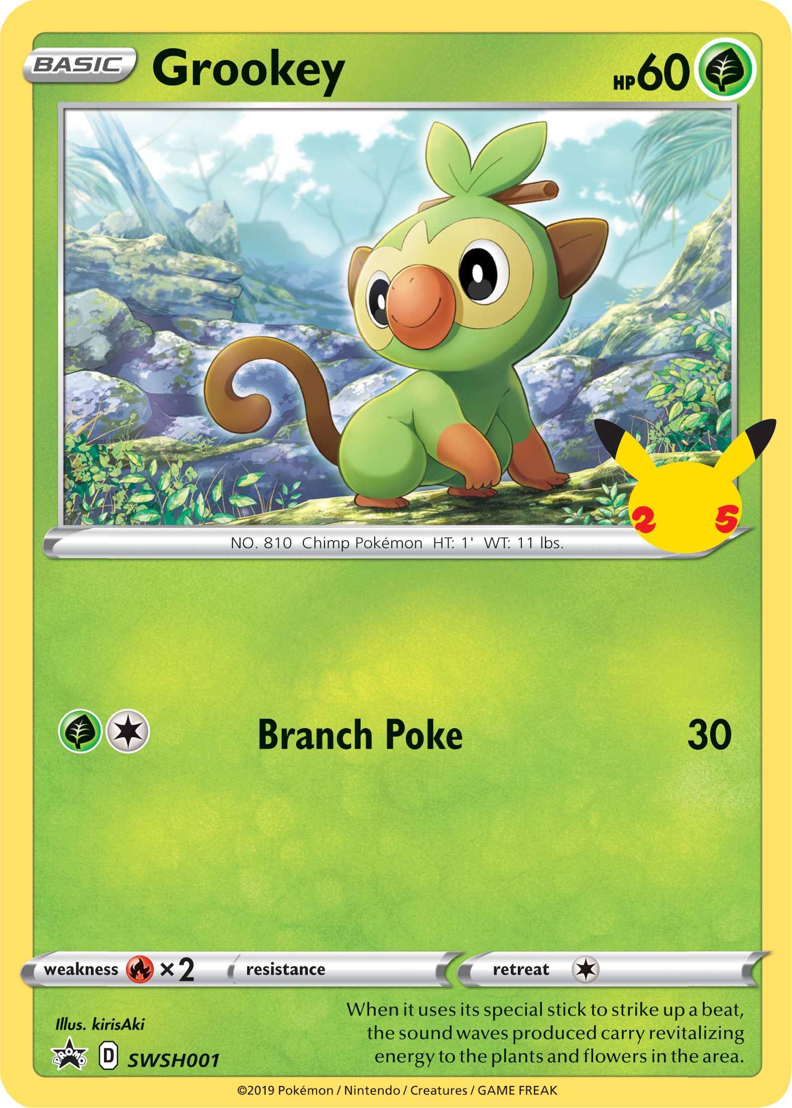 Grookey (SWSH001) (Jumbo Card) [First Partner Pack] | Tables and Towers