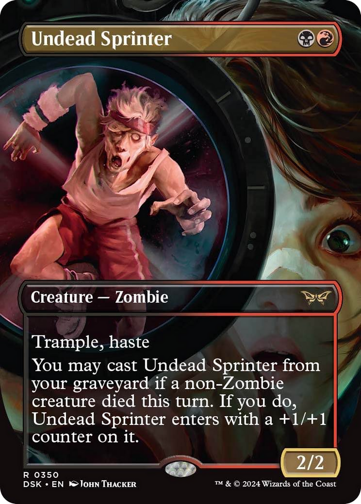 Undead Sprinter (Borderless) [Duskmourn: House of Horror] | Tables and Towers