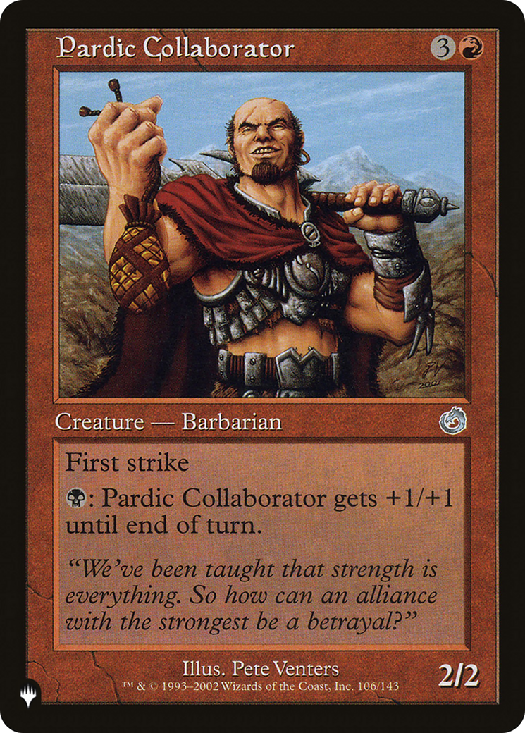 Pardic Collaborator [The List Reprints] | Tables and Towers