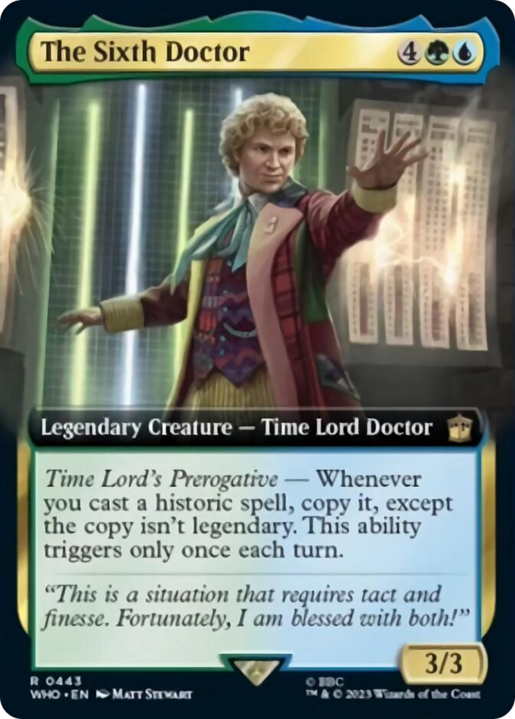 The Sixth Doctor (Extended Art) [Doctor Who] | Tables and Towers