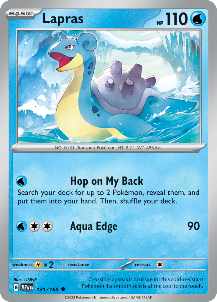 Lapras (131/165) [Scarlet & Violet: 151] | Tables and Towers