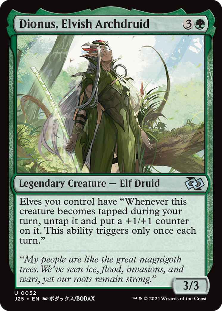 Dionus, Elvish Archdruid [Foundations Jumpstart] | Tables and Towers