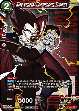 King Vegeta, Commanding Support (Gold Stamped) (P-355) [Tournament Promotion Cards] | Tables and Towers