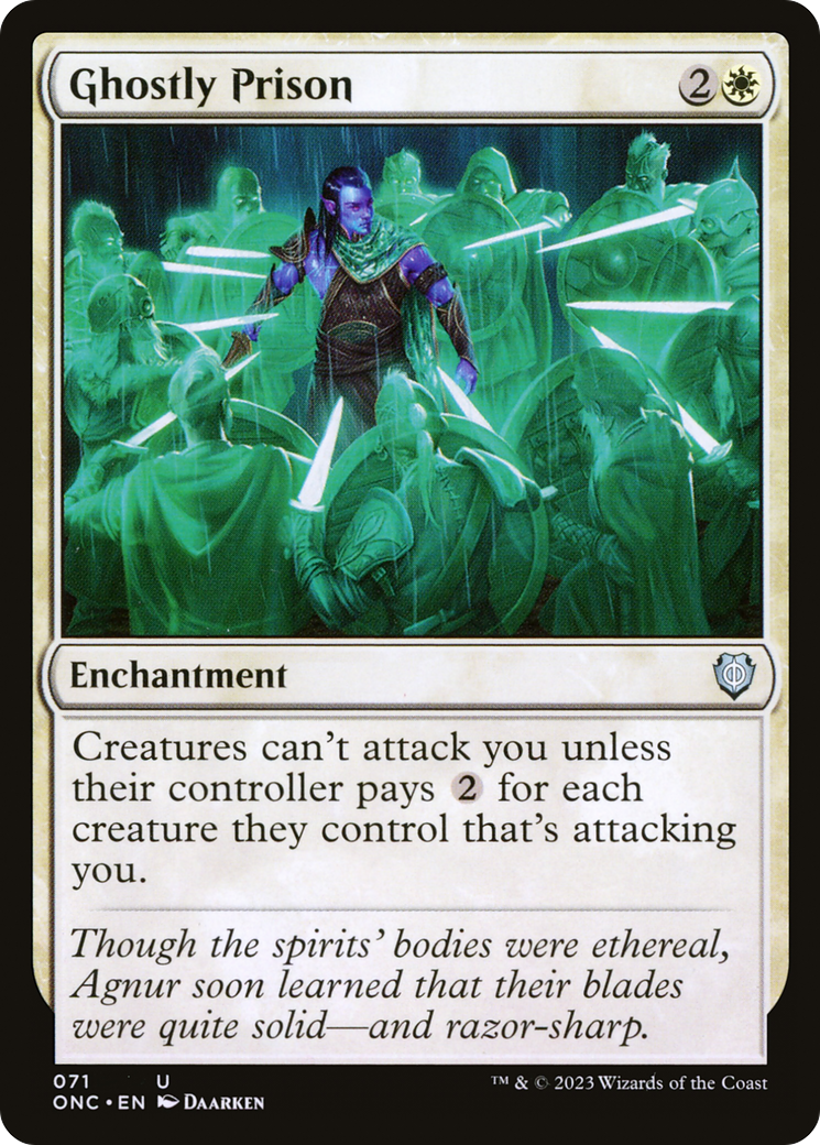 Ghostly Prison [Phyrexia: All Will Be One Commander] | Tables and Towers