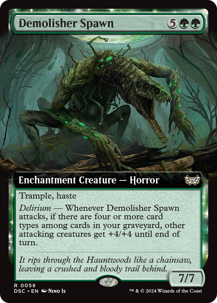 Demolisher Spawn (Extended Art) [Duskmourn: House of Horror Commander] | Tables and Towers