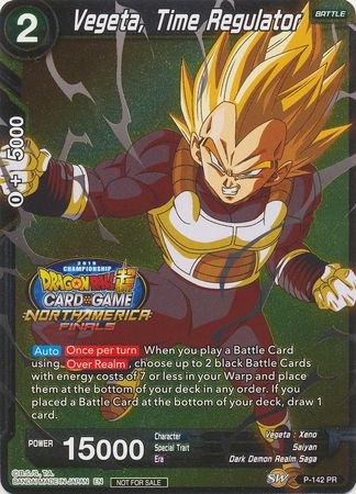 Vegeta, Time Regulator (Championship Final 2019) (Finalist) (P-142) [Tournament Promotion Cards] | Tables and Towers