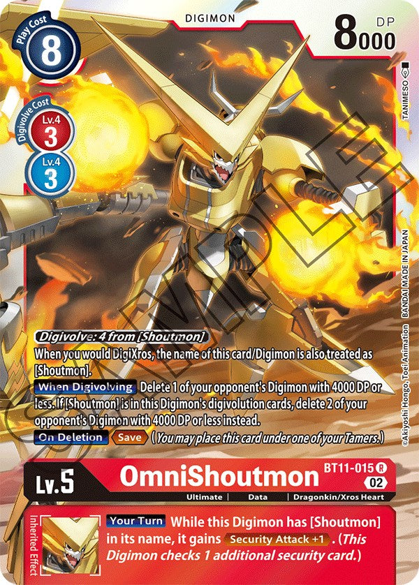 OmniShoutmon [BT11-015] [Dimensional Phase] | Tables and Towers