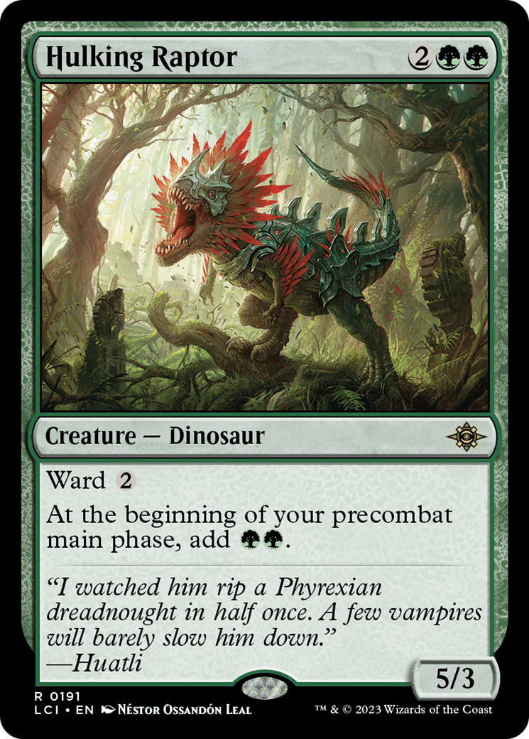 Hulking Raptor [The Lost Caverns of Ixalan] | Tables and Towers