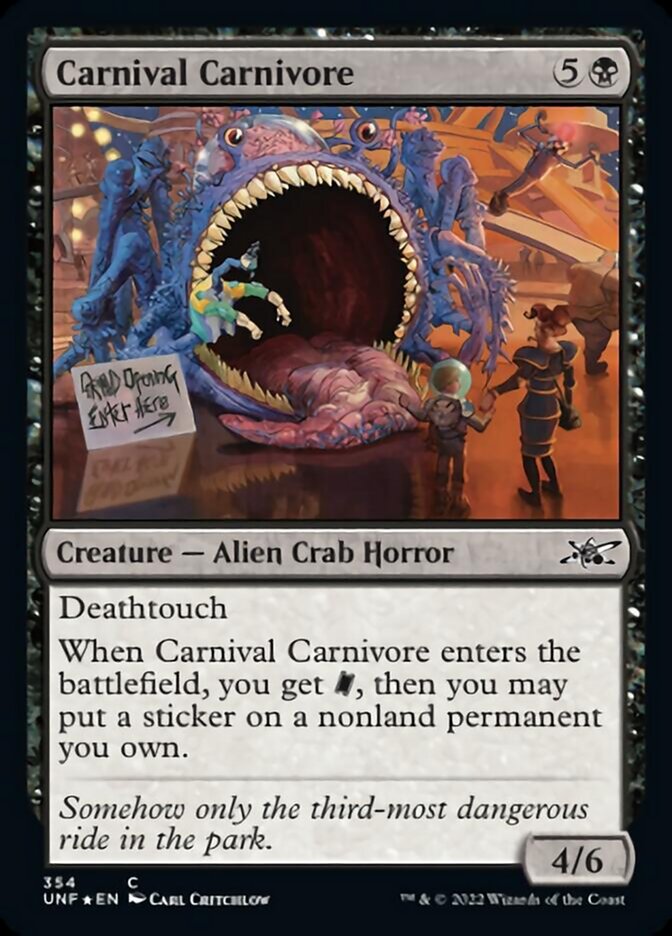 Carnival Carnivore (Galaxy Foil) [Unfinity] | Tables and Towers