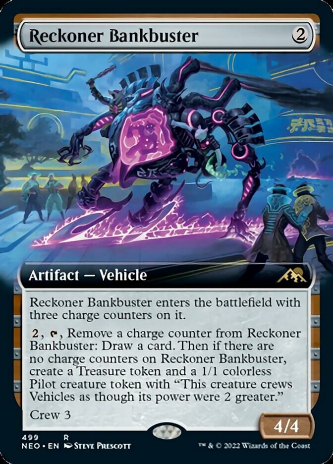 Reckoner Bankbuster (Extended Art) [Kamigawa: Neon Dynasty] | Tables and Towers