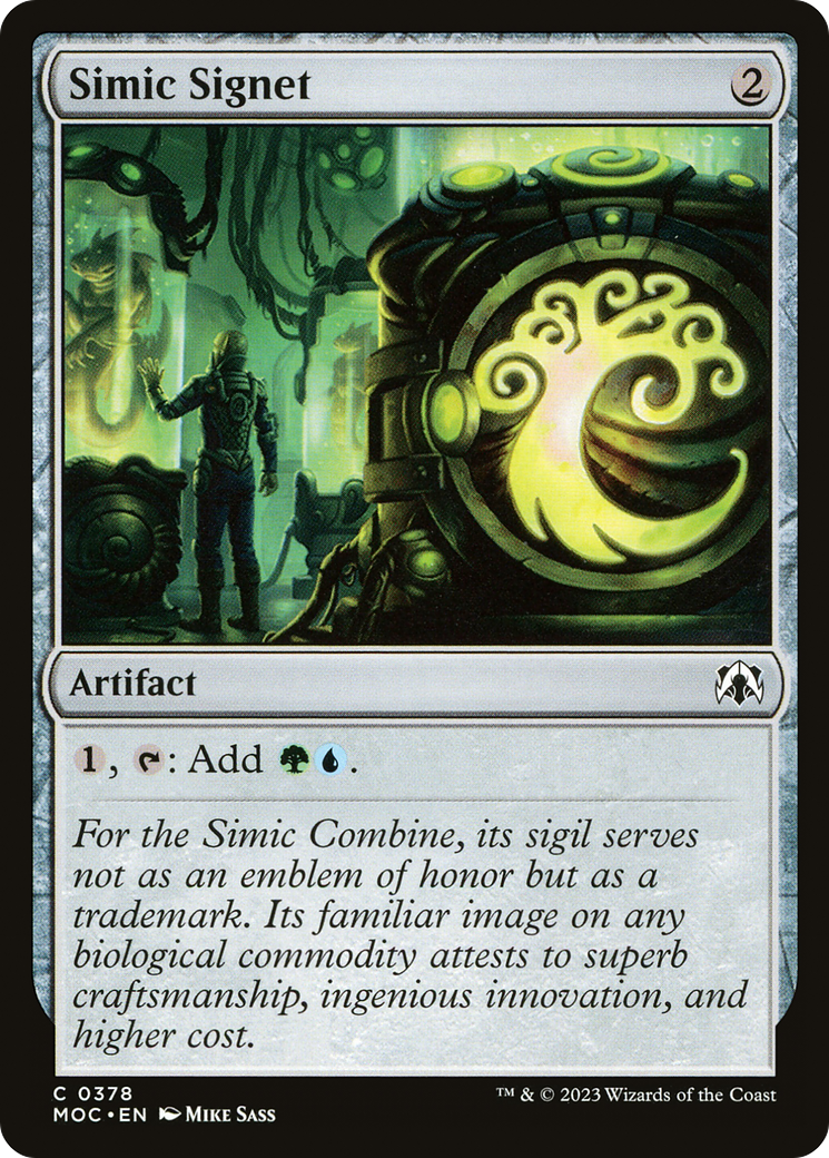 Simic Signet [March of the Machine Commander] | Tables and Towers