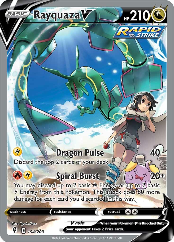 Rayquaza V (194/203) [Sword & Shield: Evolving Skies] | Tables and Towers