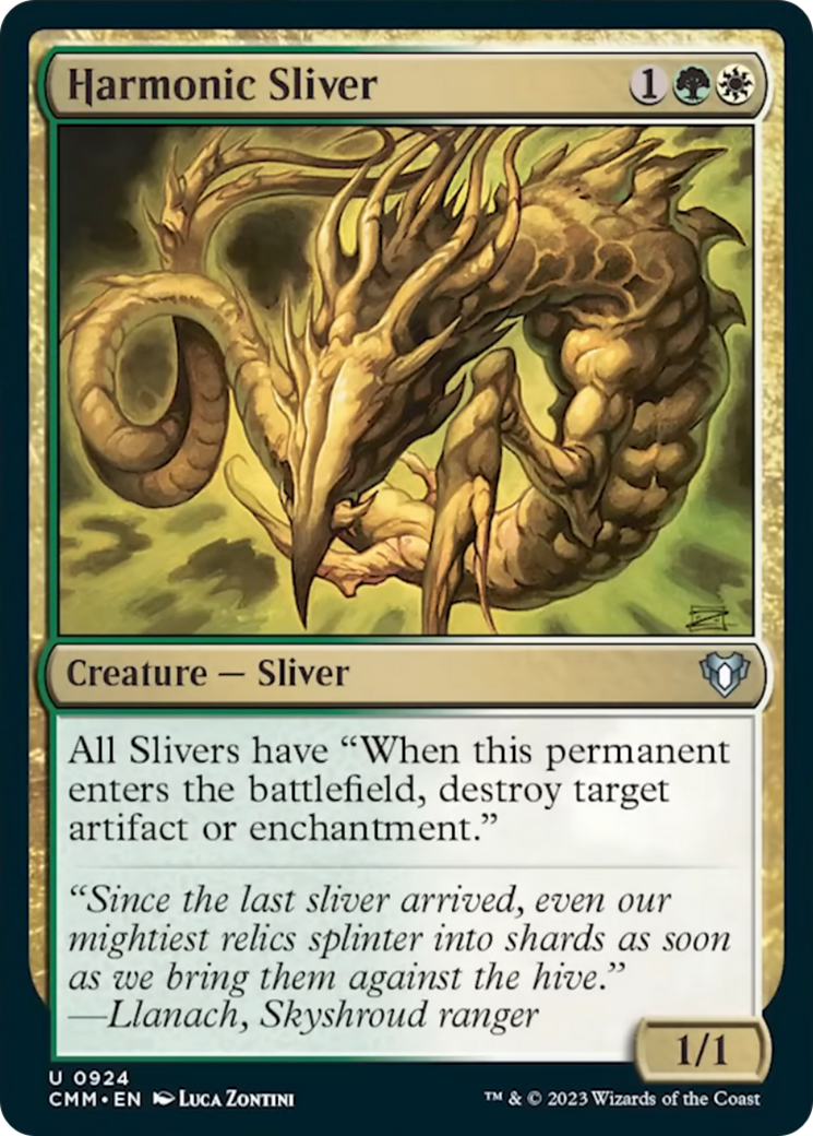 Harmonic Sliver [Commander Masters] | Tables and Towers