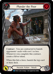 Plunder the Poor (Red) [DYN124] (Dynasty)  Rainbow Foil | Tables and Towers