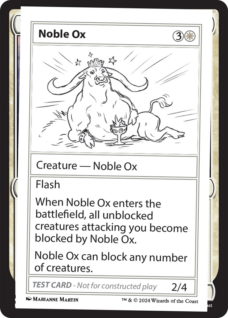 Noble Ox [Mystery Booster 2 Playtest Cards] | Tables and Towers