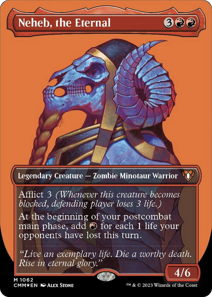 Neheb, the Eternal (Borderless Textured Foil Frame Break) [Commander Masters] | Tables and Towers